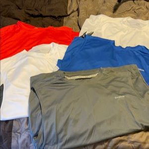 Lot of 5 sleeveless Reebok workout shirts